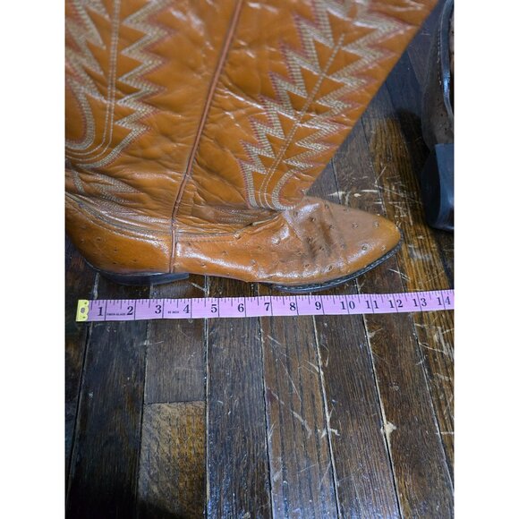 Vintage Botas Calibre Light Brown Cowboy Boots - Picture 9 of 16